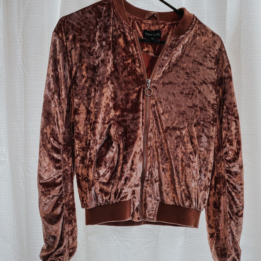New Look Mauve Felt Jacket